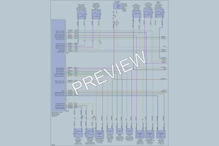 2013 Ford Escape Supplemental Restraints wiring diagram preview