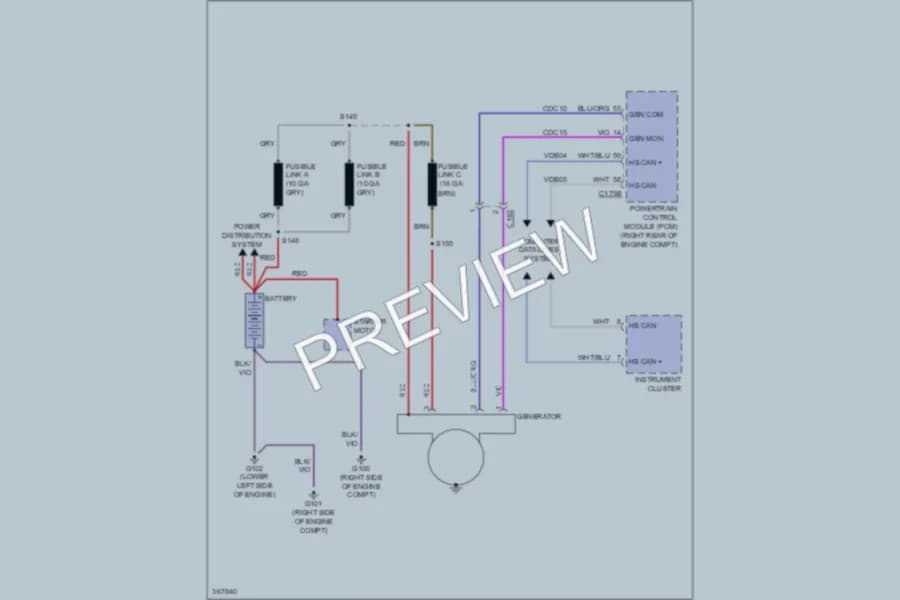 2013 Ford Expedition Starting Charging wiring diagram preview