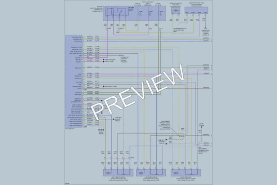 2013 Ford Explorer Air Conditioning wiring diagram preview