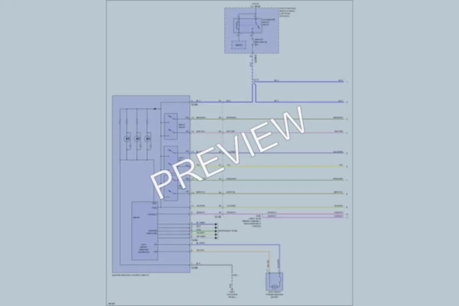 2013 Ford Explorer Power Windows wiring diagram preview
