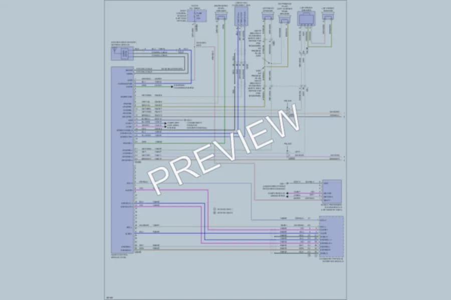2013 Ford Explorer Radio wiring diagram preview