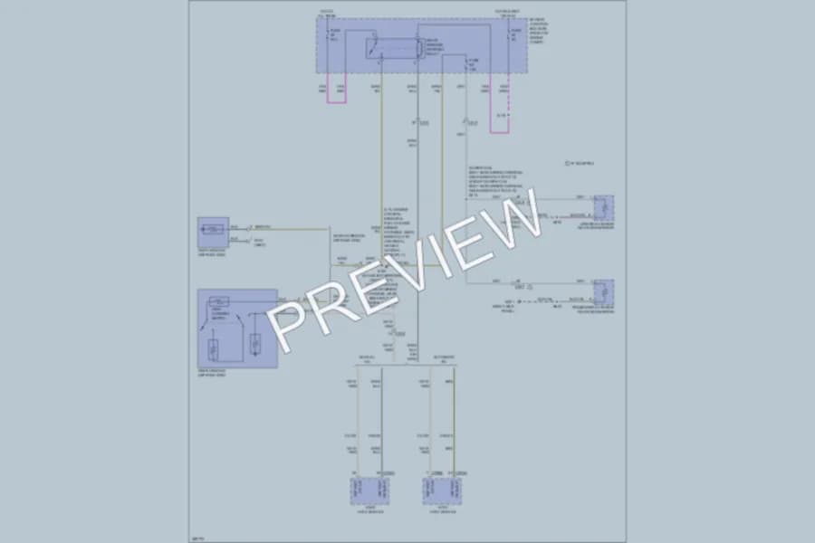 2013 Ford F150Pickup Defoggers wiring diagram preview