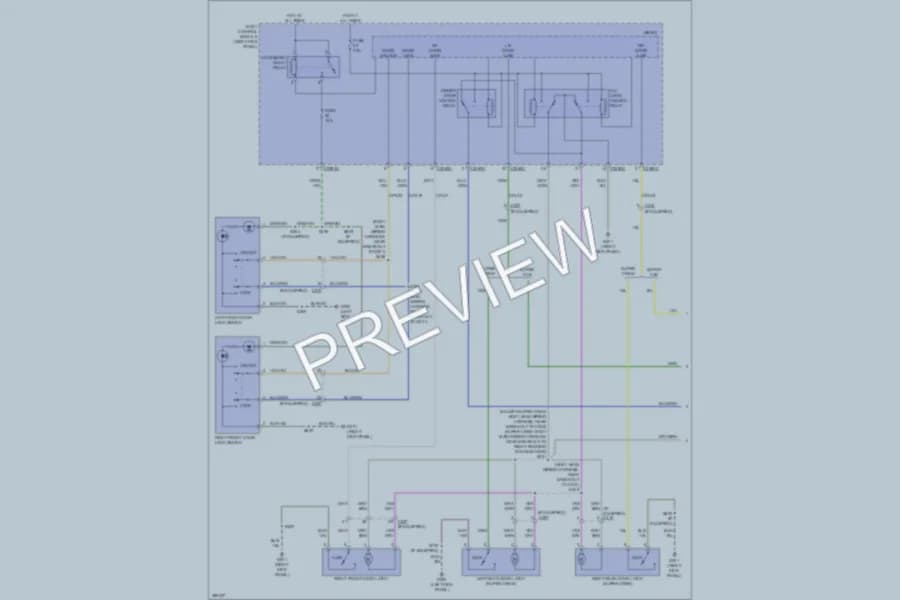 2013 Ford F150Pickup Power Door Locks wiring diagram preview