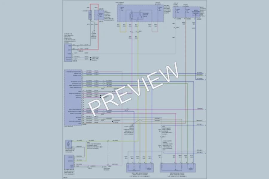 2013 Ford F250Pickup Air Conditioning wiring diagram preview