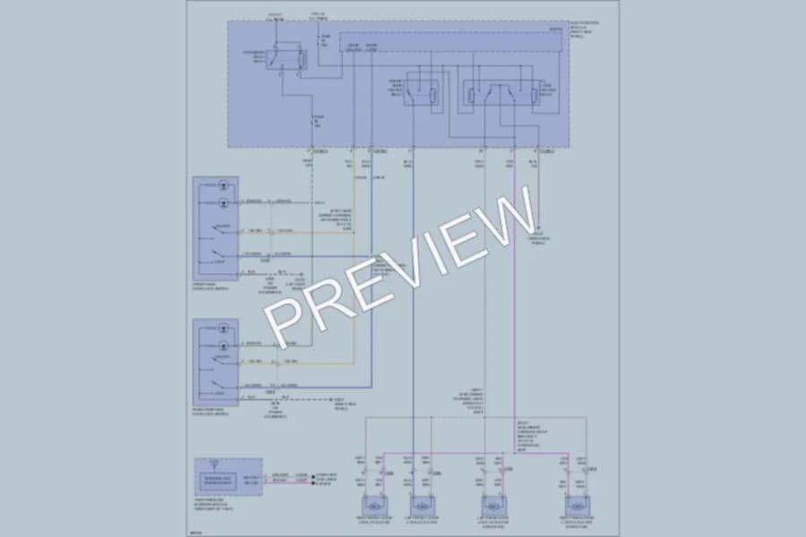 2013 Ford F250Pickup Power Door Locks wiring diagram preview