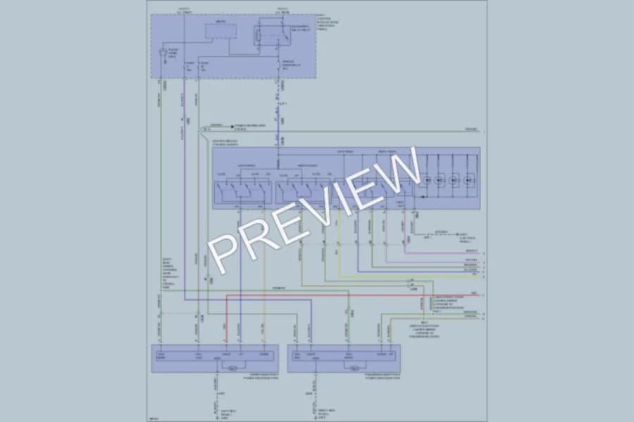 2013 Ford F350Pickup Power Windows wiring diagram preview
