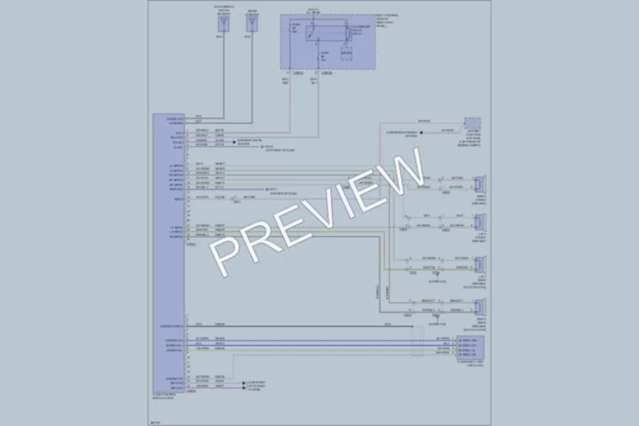 2013 Ford F350Pickup Radio wiring diagram preview