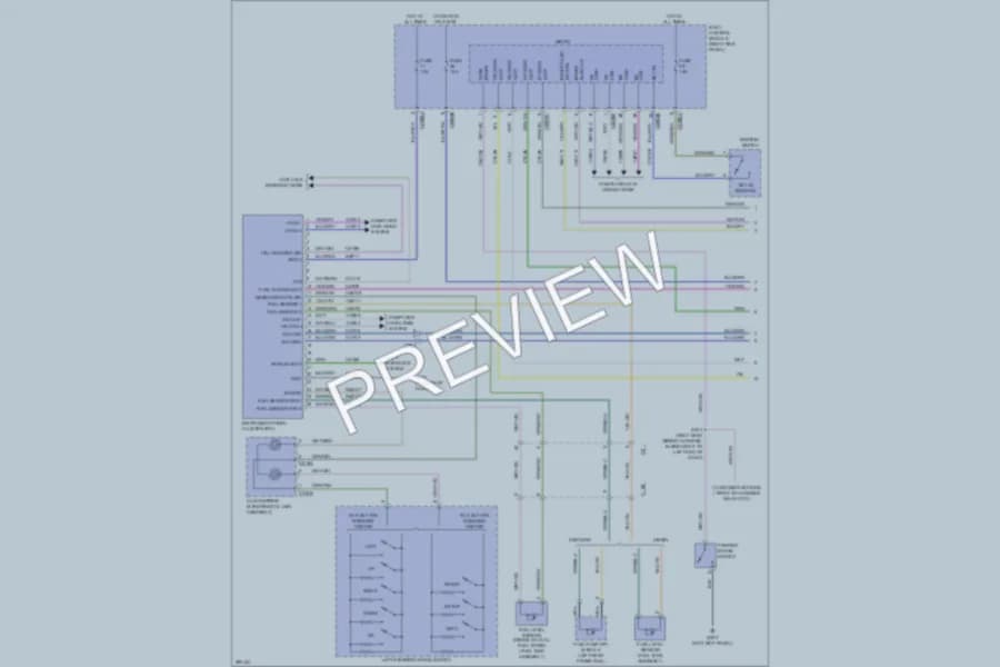 2013 Ford F450Pickup Instrument Cluster wiring diagram preview