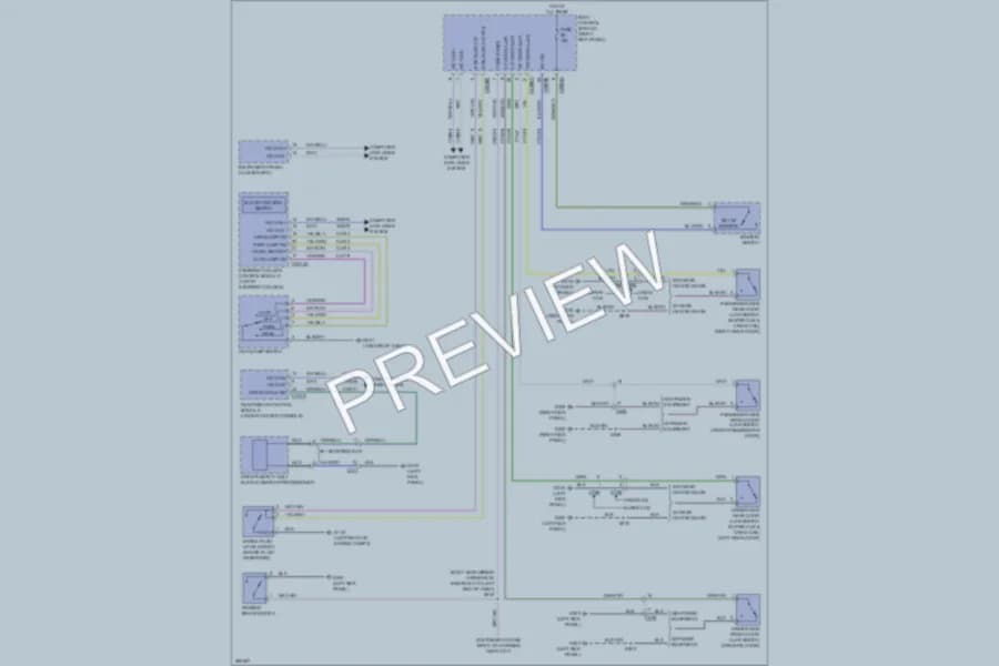 2013 Ford F450Pickup Warning Systems wiring diagram preview