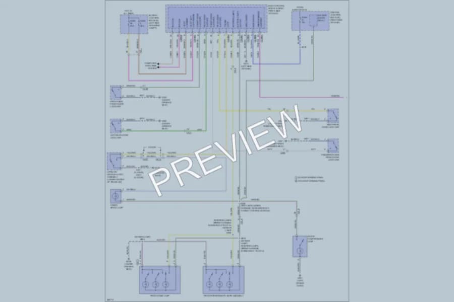 2013 Ford Fiesta Interior Lights wiring diagram preview