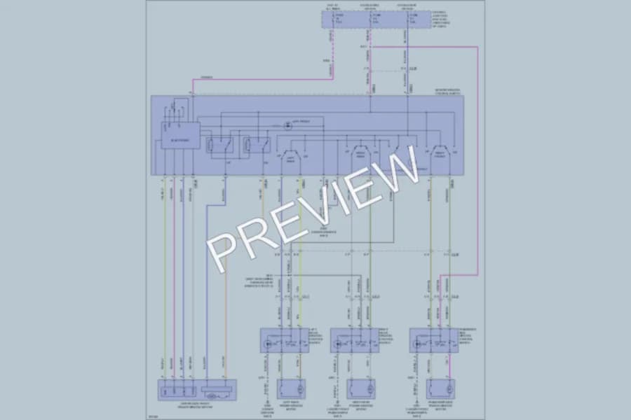 2013 Ford Fiesta Power Windows wiring diagram preview