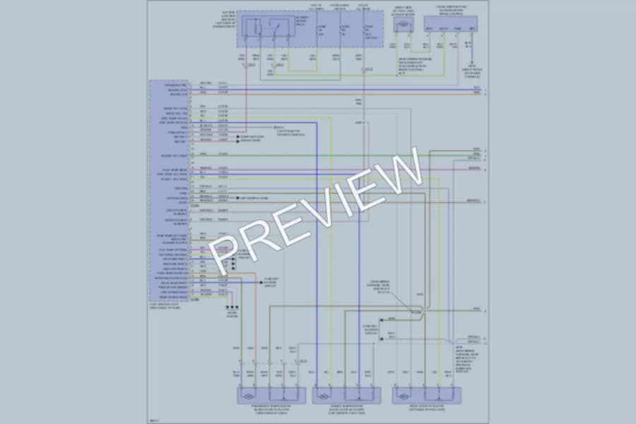2013 Ford Flex Air Conditioning wiring diagram preview