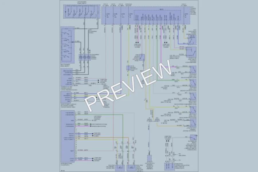 2013 Ford Flex Instrument Cluster wiring diagram preview