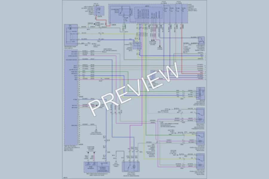 2013 Ford Flex Power Door Locks wiring diagram preview