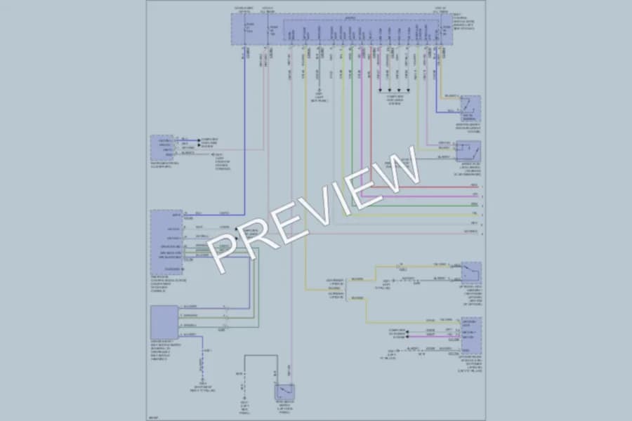 2013 Ford Flex Warning Systems wiring diagram preview
