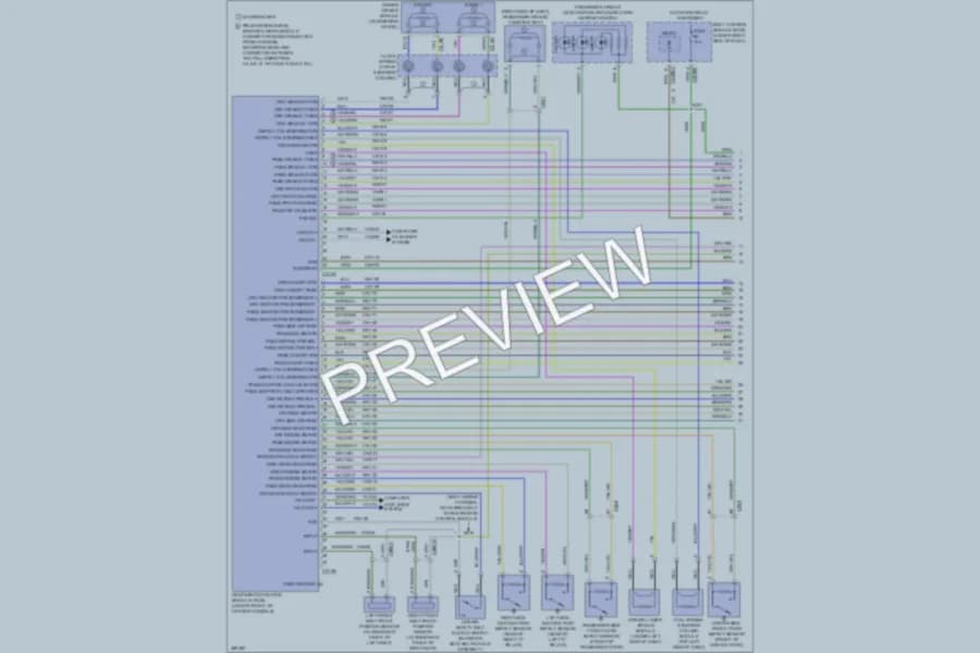 2013 Ford Focus Supplemental Restraints wiring diagram preview