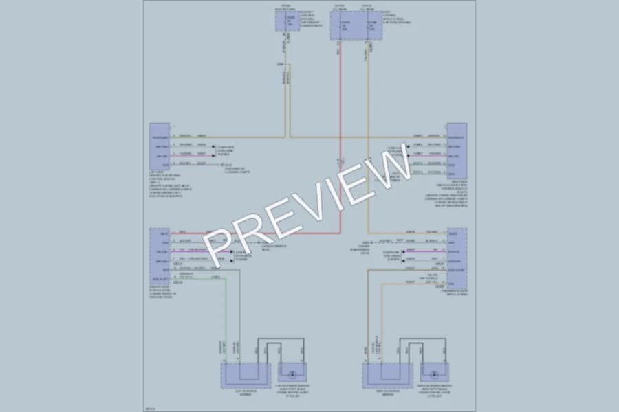 2013 Ford Fusion Navigation wiring diagram preview