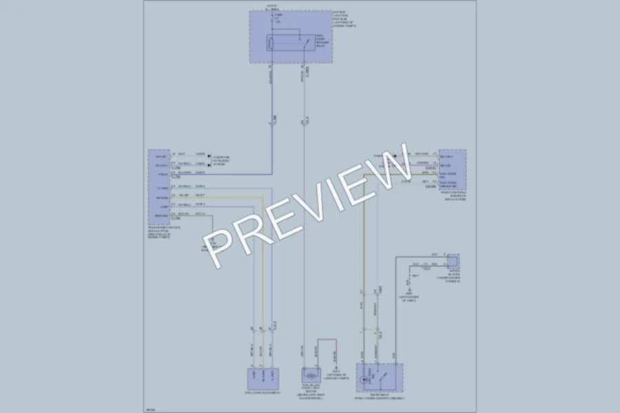 2013 Ford Fusion Trunk Tailgate Fuel Door wiring diagram preview