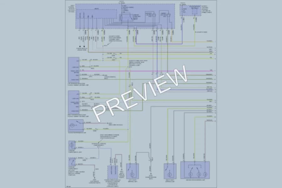 2013 Ford FusionEnergi Interior Lights wiring diagram preview