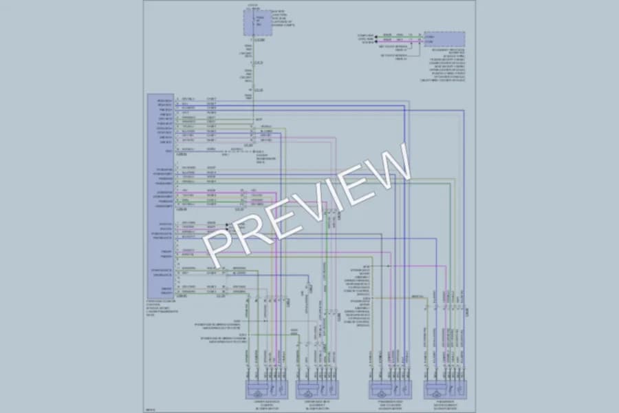 2013 Ford FusionEnergi Power Seats wiring diagram preview
