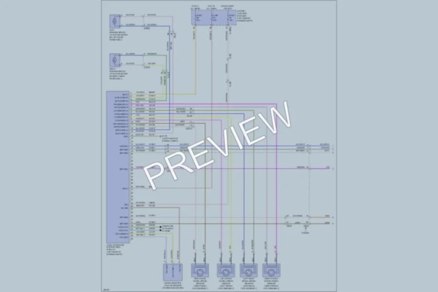 2013 Ford FusionHybrid Anti Lock Brakes wiring diagram preview