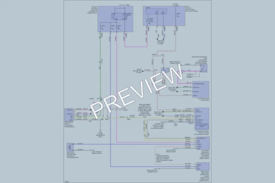 2013 Ford FusionHybrid Wiper Washer wiring diagram preview