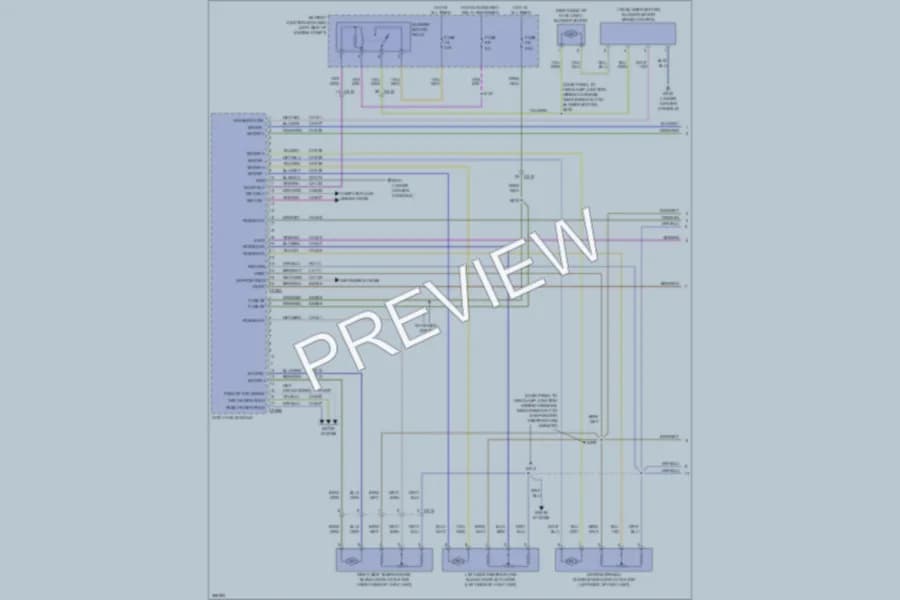 2013 Ford Taurus Air Conditioning wiring diagram preview