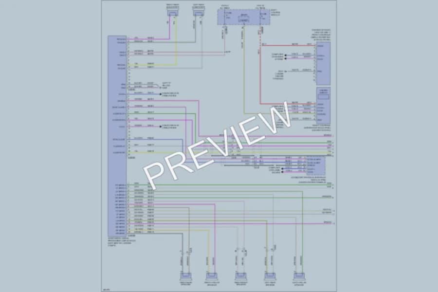 2013 Ford Taurus Navigation wiring diagram preview
