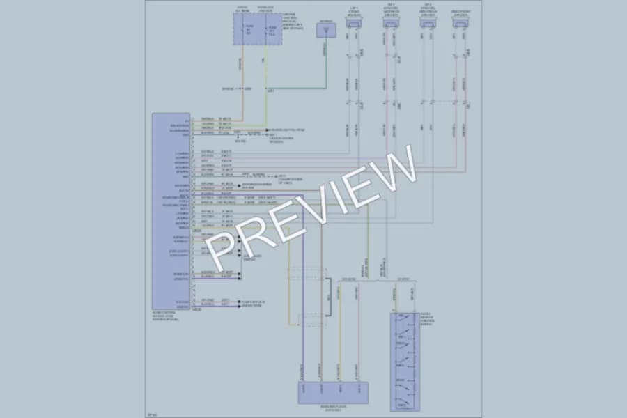 2013 Ford TransitConnect Radio wiring diagram preview