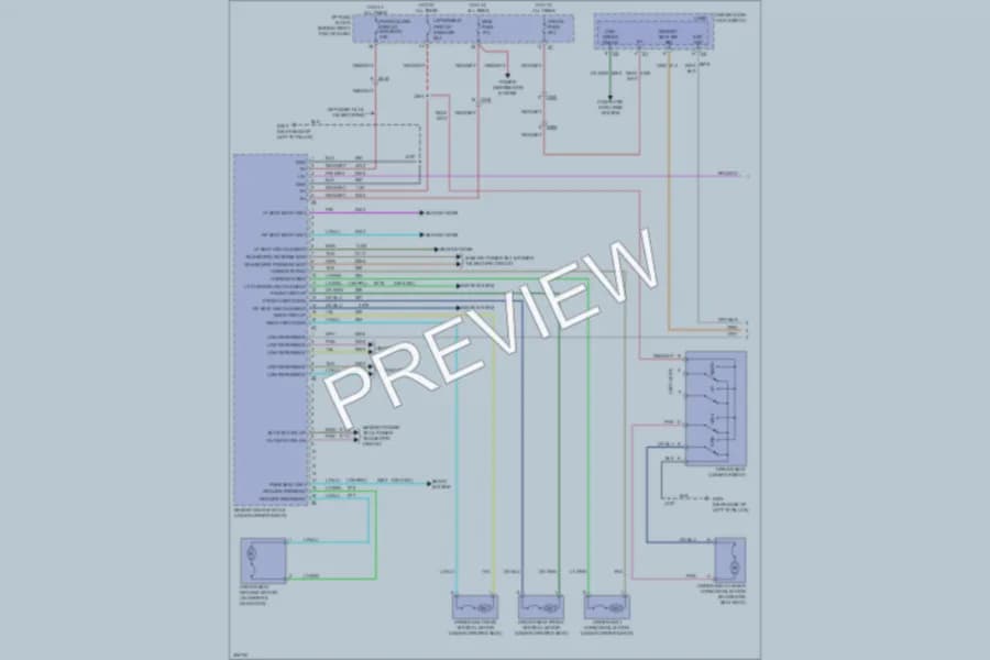 2013 GMC Acadia Memory Systems wiring diagram preview