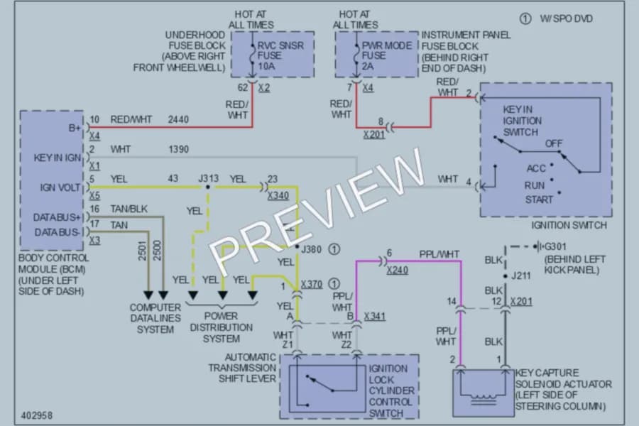 2013 GMC Acadia Shift Interlock wiring diagram preview