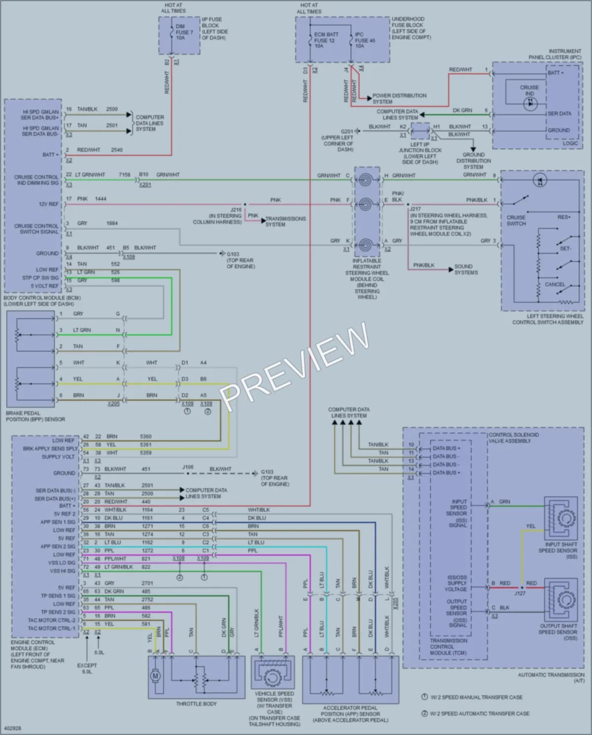 2013 GMC C3500HDPickupSierra Cruise Control wiring diagram preview