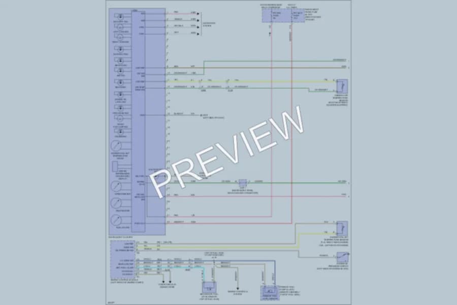2013 GMC Terrain Instrument Cluster wiring diagram preview