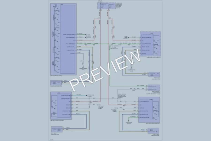2013 GMC TerrainDenali Power Windows wiring diagram preview