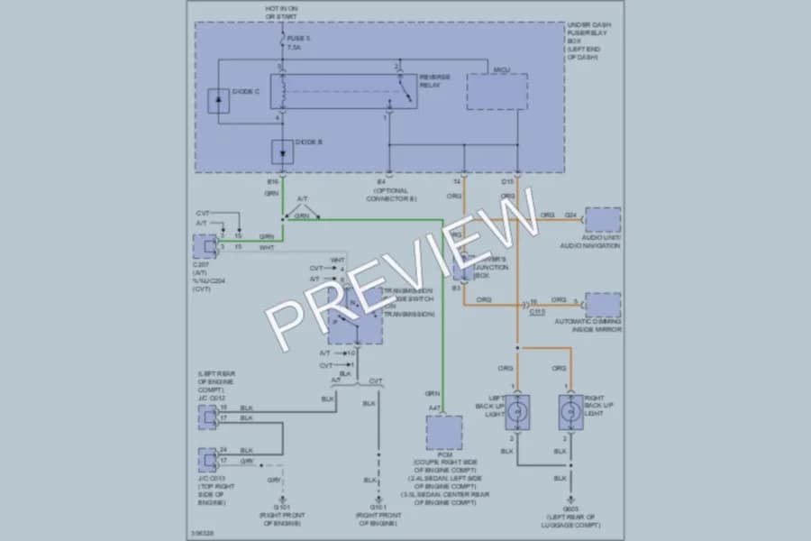 2013 Honda Accord Exterior Lights wiring diagram preview