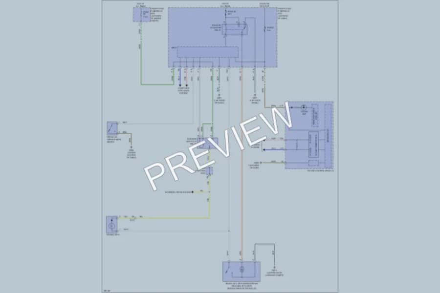 2013 Honda Accord Trunk Tailgate Fuel Door wiring diagram preview