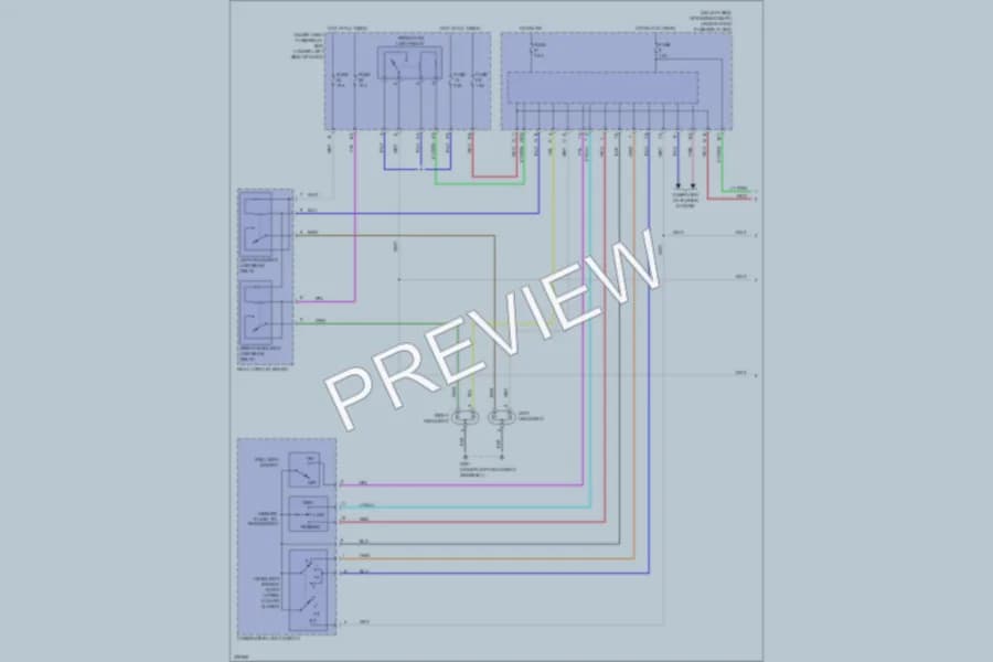 2013 Honda CRV Headlights wiring diagram preview