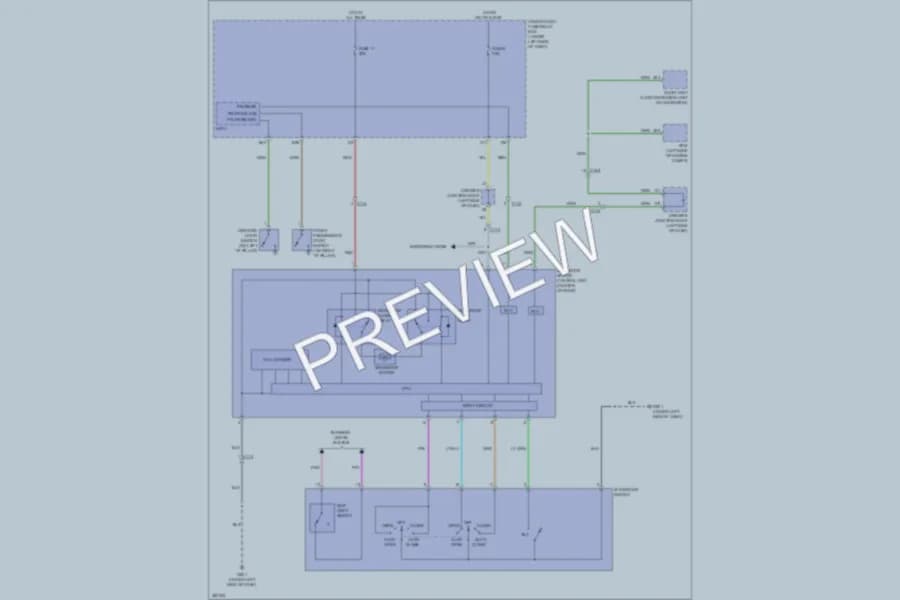 2013 Honda CRV Power Top Sunroof wiring diagram preview