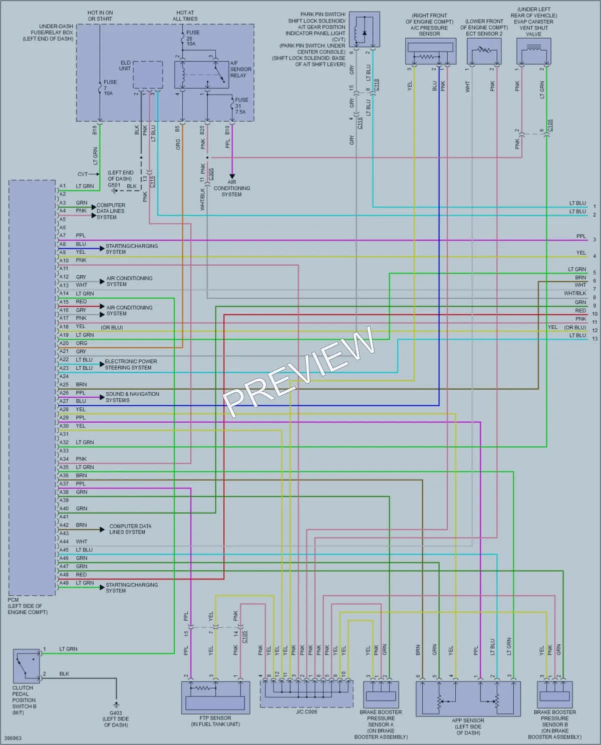 2013 Honda CRZ Engine Performance wiring diagram preview