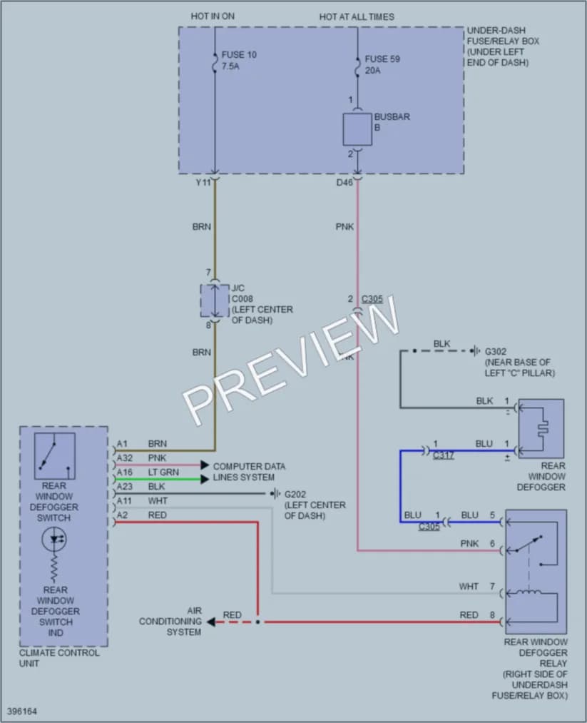 2013 Honda Fit Defoggers wiring diagram preview