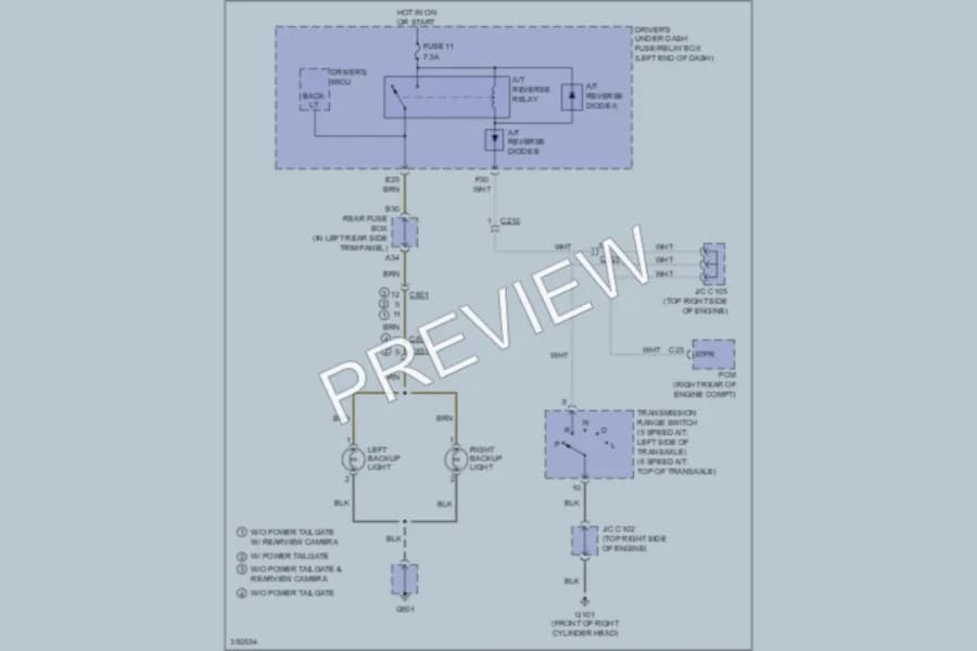 2013 Honda Odyssey Exterior Lights wiring diagram preview