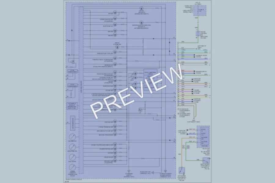 2013 Honda Odyssey Instrument Cluster wiring diagram preview