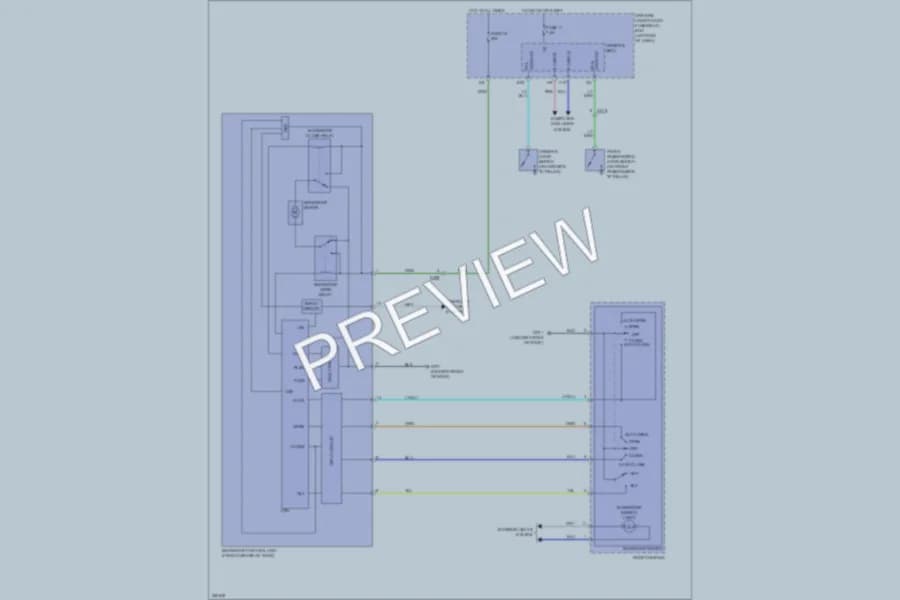 2013 Honda Odyssey Power Top Sunroof wiring diagram preview
