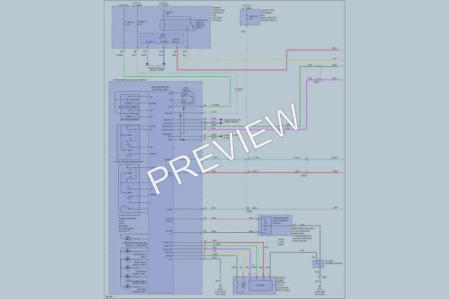 2013 Honda Odyssey Power Windows wiring diagram preview