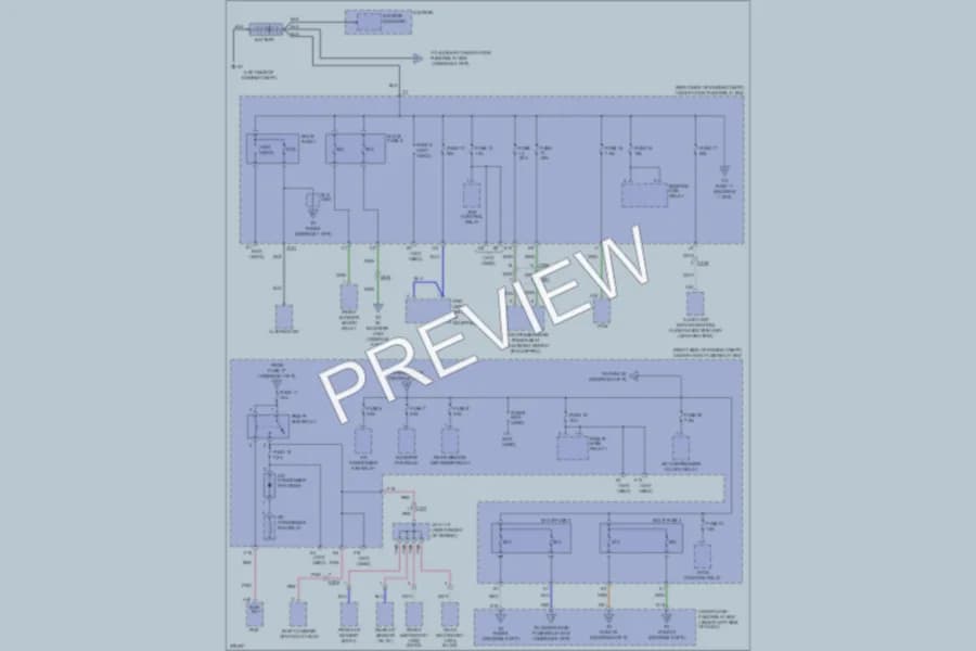 2013 Honda Pilot Power Distribution wiring diagram preview