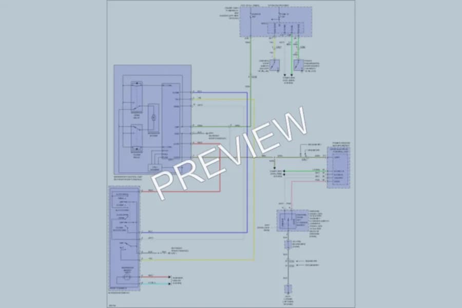 2013 Honda Pilot Power Top Sunroof wiring diagram preview