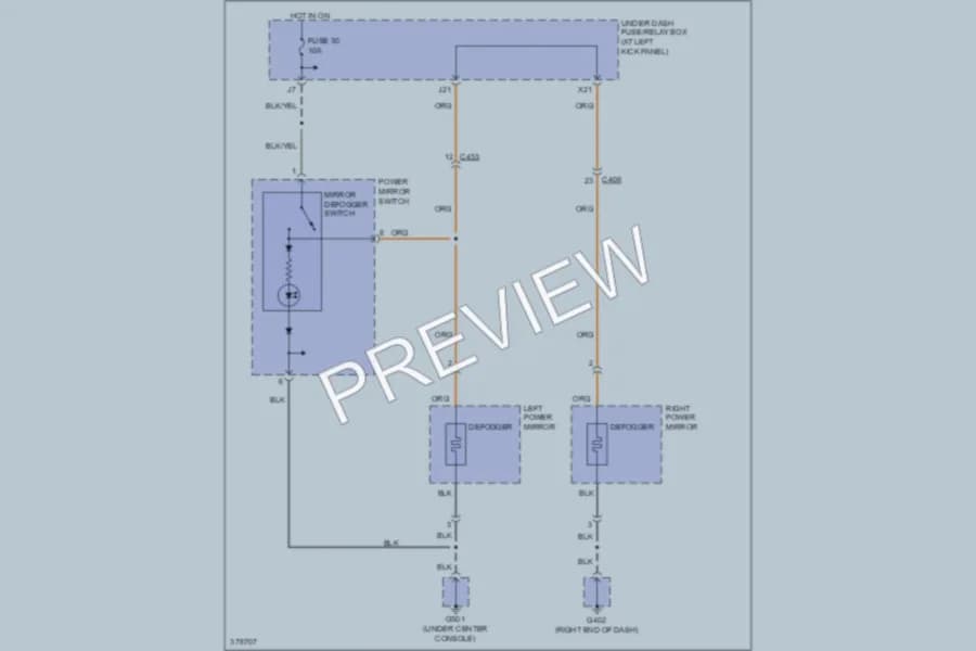 2013 Honda Ridgeline Defoggers wiring diagram preview