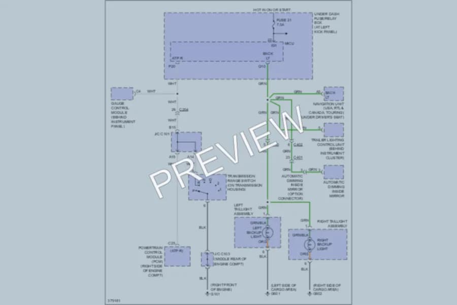 2013 Honda Ridgeline Exterior Lights wiring diagram preview