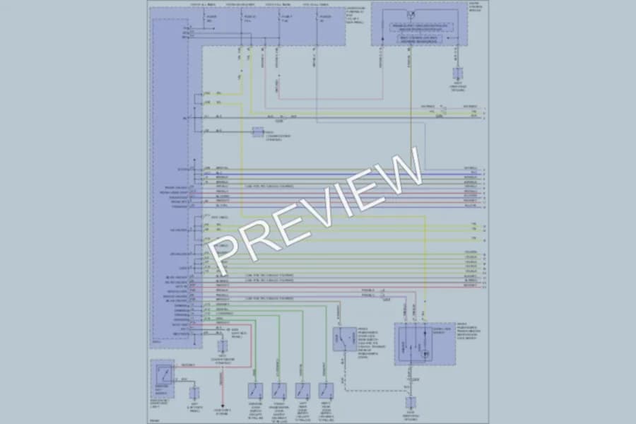 2013 Honda Ridgeline Power Door Locks wiring diagram preview