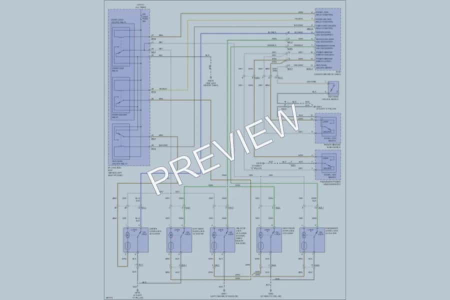 2013 Hyundai Accent Power Door Locks wiring diagram preview